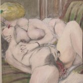 Horny retro lesbians making hot love