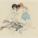 Sex-starved retro sluts doing the do