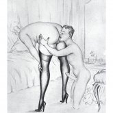 Young-mature retro hardcore drawings